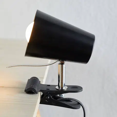 Stolní lampy a lampičky s klipem Spot-Light Černá svítilna s klipem Clampspots moderní vzhled