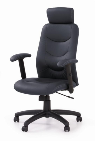 Kancelářské židle Kancelářské křeslo KANGEAN, černá ekokůže