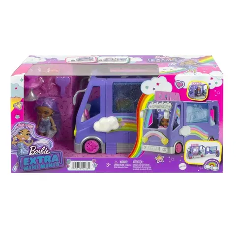Hračky panenky MATTEL - Barbie Extra Mini Minis Autobus