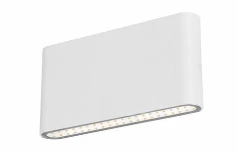 LED venkovní nástěnná svítidla CENTURY Fasádní LED FORMA bílé oboustranné 12W 230V 3000K 820Lm 120d 175x90mm IP54 CEN FRMB-129030