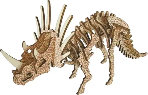 3D puzzle Woodcraft construction kit  Dřevěné 3D puzzle Triceratops 