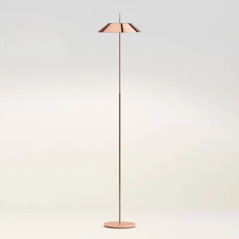 Stojací lampy Vibia Vibia Mayfair - stojací lampa LED, lesklá měď