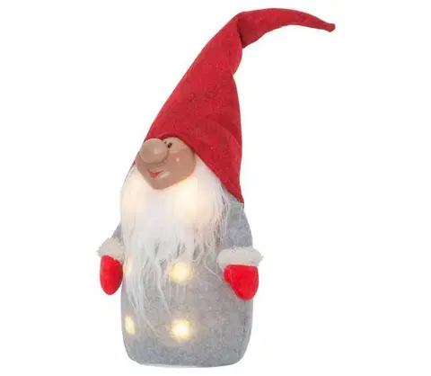 Vánoční dekorace Eglo Eglo 411227 - LED Vánoční dekorace JOYLIGHT 6xLED/0,06W/3xAA červená/šedá 