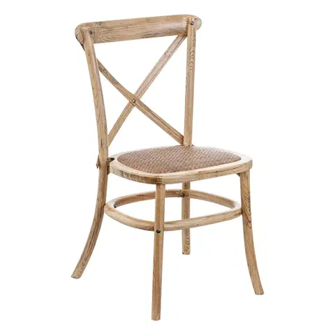 Luxusní jídelní židle Estila Stylová židle CRUCETA NATURAL