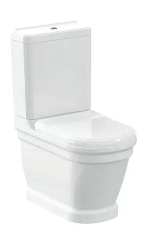 Záchody SAPHO ANTIK WC kombi, spodní/zadní odpad, bílá WCSET08-ANTIK