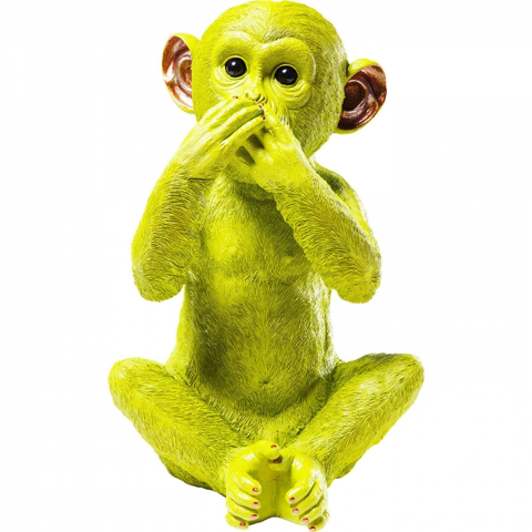 Pokladničky KARE Design Pokladnička Monkey Iwazaru 35 cm - zelená