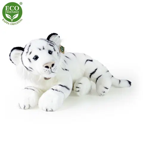Plyšáci Rappa Plyšový tygr bílý, 60 cm ECO-FRIENDLY