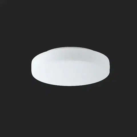 Klasická nástěnná svítidla OSMONT 59149 EDNA 3 stropní/nástěnné skleněné svítidlo bílá IP43 3000 K 19W LED nouzové kombinované 3 h