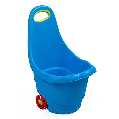 Hračky na zahradu BAYO - Dětský multifunkční vozík Sedmikráska 60 cm modrý