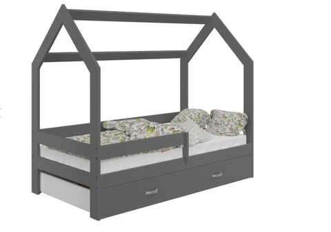Postele Dětská postel SPECIOSA D3 80x160 v barvě šedé se zásuvkou: šedá