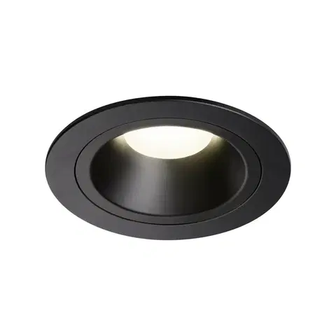 LED podhledová svítidla SLV BIG WHITE NUMINOS DL M vnitřní LED zápustné stropní svítidlo černá/černá 4000 K 55° včetně listových pružin 1003895