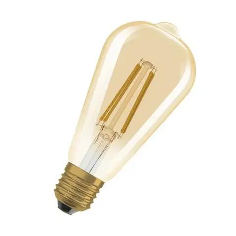 LED žárovky OSRAM LEDVANCE Vintage 1906 Edison 60 Filament DIM 7.2W 824 Gold E27 4099854137822