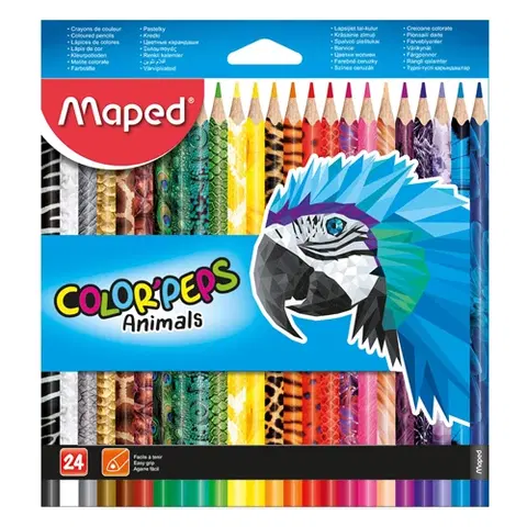 Hračky MAPED - Pastelky trojhranné "COLOR'PEPS ANIMAL" sada 24 ks