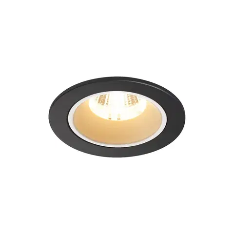 LED podhledová svítidla SLV BIG WHITE NUMINOS DL S vnitřní LED zápustné stropní svítidlo černá/bílá 3000 K 20° včetně listových pružin 1003794