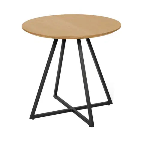 Konferenční stolky Příruční stolek Delik, dub, pr. 50 cm 