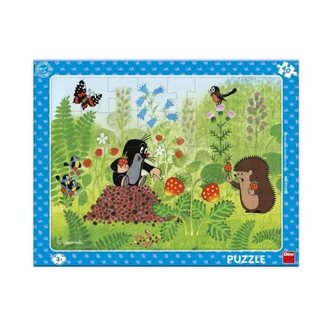 Hračky puzzle DINO - Krtek A Jahody 40 Deskové Puzzle