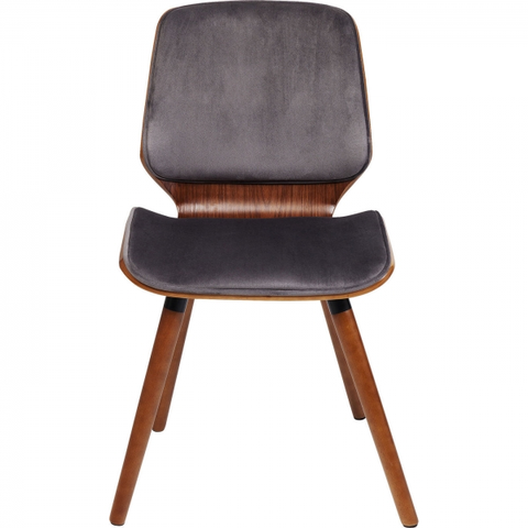 Jídelní židle KARE Design Šedá polstrovaná jídelní židle Gigi