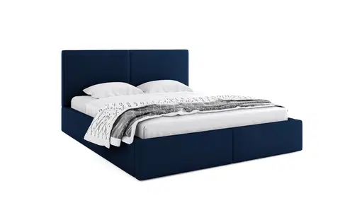 Postele BMS Manželská postel HAILEY | bez matrace 160 x 200 cm Barva: Modrá