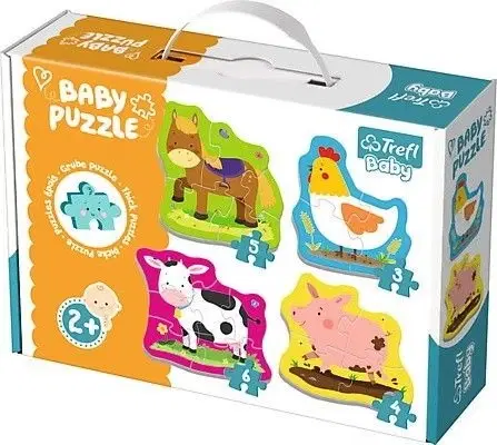 Hračky puzzle TREFL - Puzzle baby classic zvířátka na farmě