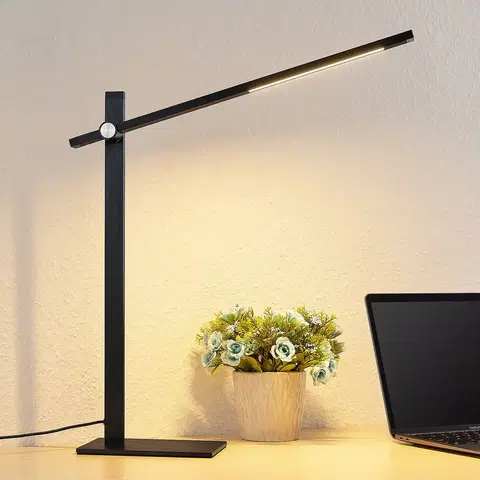 Stolní lampy kancelářské Lucande Lucande Wasko LED stolní lampa