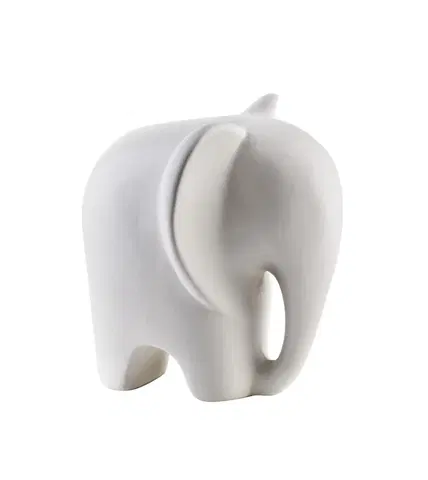  Mondex Keramický slon MIA WHITE I bílý