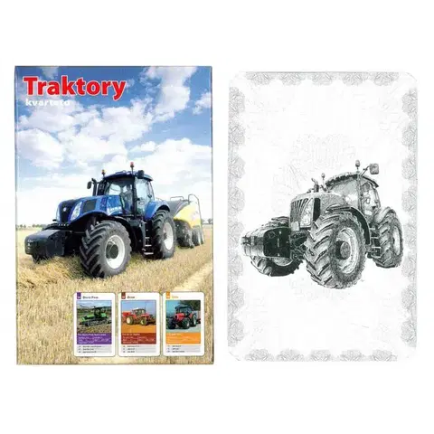 Hračky společenské hry MIČÁNEK - Kvarteto Traktory