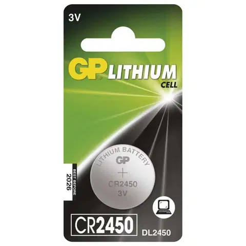 Jednorázové baterie GP Batteries GP Lithiová knoflíková baterie GP CR2450, blistr 1042245011
