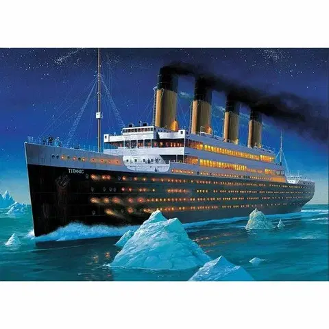 Dřevěné hračky Puzzle Trefl Titanic 110080 1000 dílků