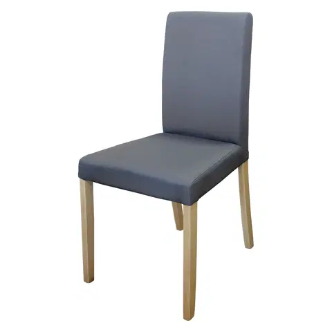 Jídelní židle Židle PRIMA šedá/světlé nohy
