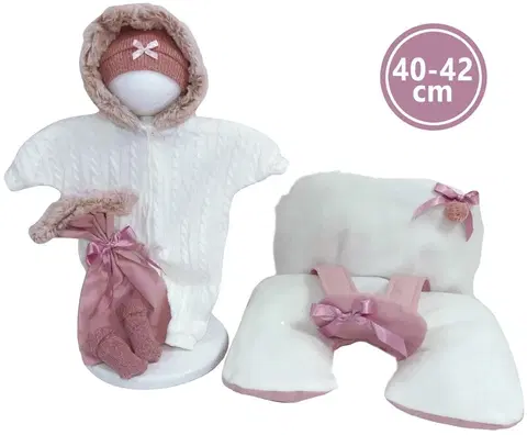 Hračky panenky LLORENS - M740-78 obleček pro panenku miminko NEW BORN velikosti 40-42 cm