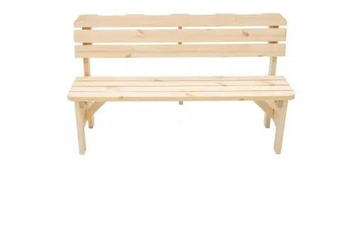 Zahradní lavice DEOKORK Masivní dřevěná zahradní lavice z borovice dřevo 32 mm (180 cm)