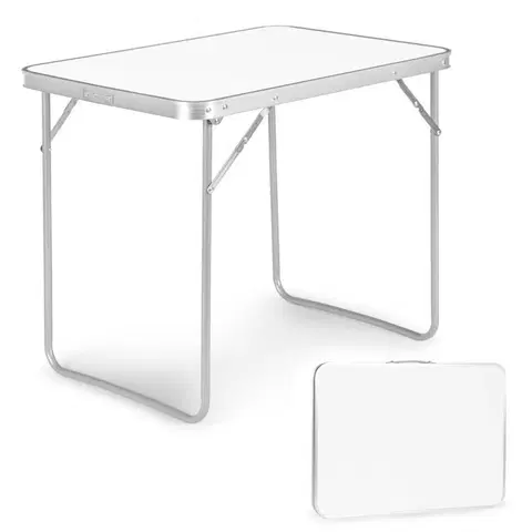 Zahradní nábytek Skládací cateringový stůl 70x50 cm bílý