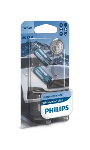 Autožárovky Philips W5W WhiteVision Ultra 12V 12961WVUB2
