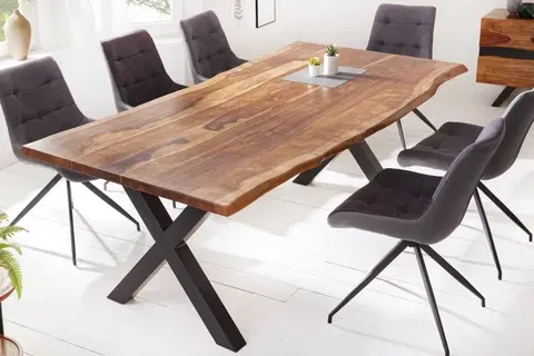 Jídelní stoly LuxD Designový jídelní stůl Argentinas X 180 cm sheesham