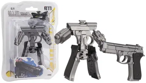 Hračky roboti WIKY - Robot-pistole 2v1,11cm