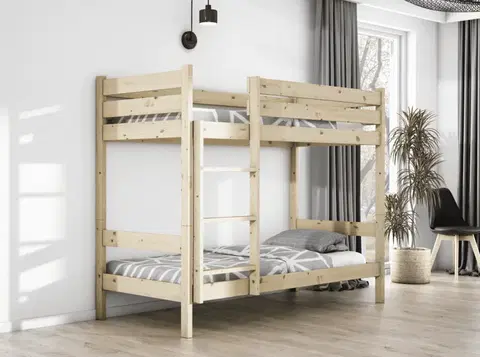 Postele Elvisia Patrová postel TED s roštem | borovice 90 x 200 cm