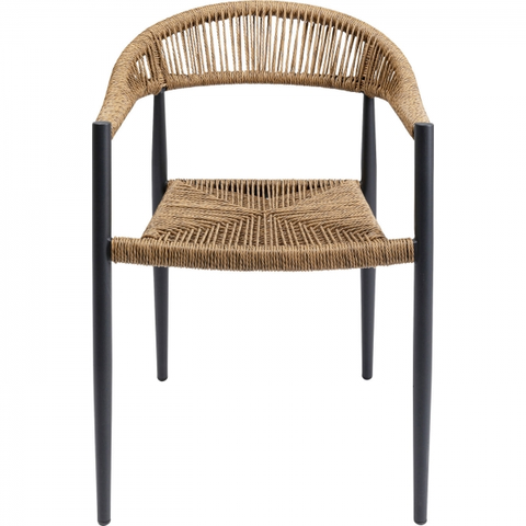 Židle s područkami KARE Design Jídelní židle s područkami Cala Pi Beige