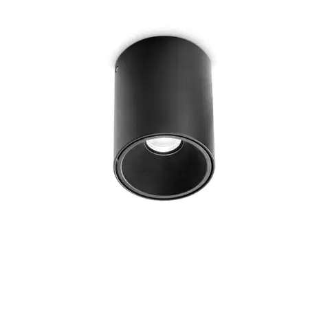 LED bodová svítidla LED Stropní svítidlo Ideal Lux Nitro Round Nero 206004 kulaté černé 10W 900lm