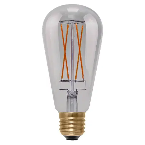 Stmívatelné LED žárovky Segula SEGULA LED žárovka Rustika E27 5W Long Style šedá