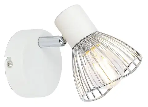 LED osvětlení Nástěnná lampa FLY Candellux Bílá / stříbrná