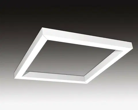 Designová závěsná svítidla SEC Závěsné LED svítidlo nepřímé osvětlení WEGA-FRAME2-AA-DIM-DALI, 32 W, bílá, 607 x 607 x 50 mm, 3000 K, 4360 lm 321-B-001-01-01-SP