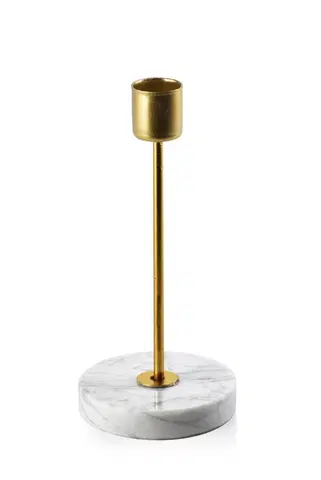 Svíčky Mondex Svícen Cedric Marble 7,5 cm zlatý