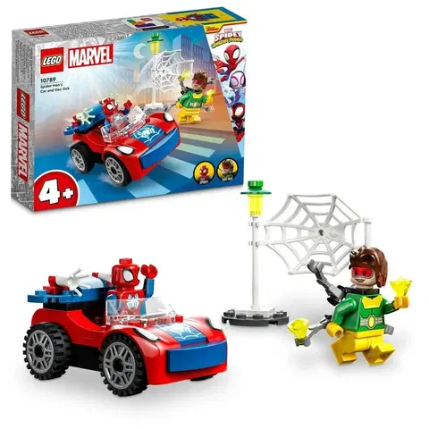Hračky LEGO LEGO - Marvel 10789 Spider-Man v autě a Doc Ock