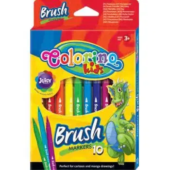 Hračky PATIO - Colorino fixy štětcové 10 barev