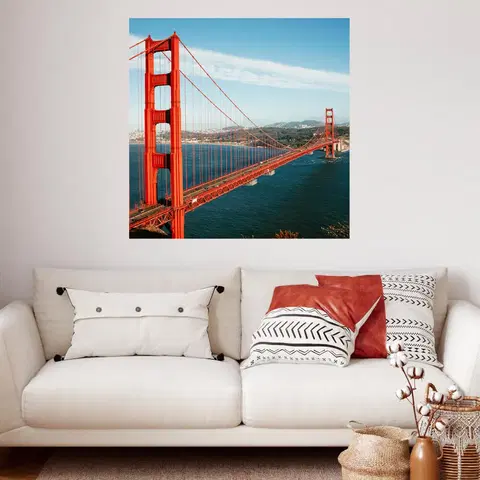 Samolepky na zeď Samolepka na zeď z fotky - Golden Gate Bridge