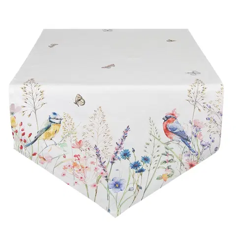 Ubrusy Bavlněný běhoun na stůl So Floral - 50*160 cm Clayre & Eef SFL65