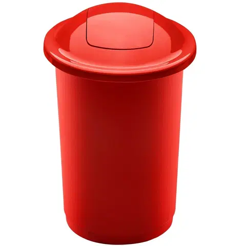 Odpadkové koše Odpadkový koš na tříděný odpad Top Bin 50 l, červená