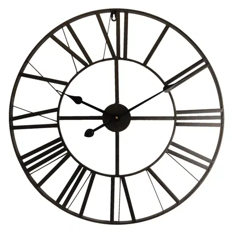 Hodiny Kovové hodiny s římskými číslicemi - Ø 60*4 cm Clayre & Eef 5KL0140S