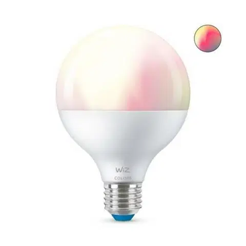 LED žárovky LED Žárovka WiZ Colors Globe 8718699786359 E27 G95 11-75W 1055lm 2200-6500K, RGB 16 mil. barev, stmívatelná