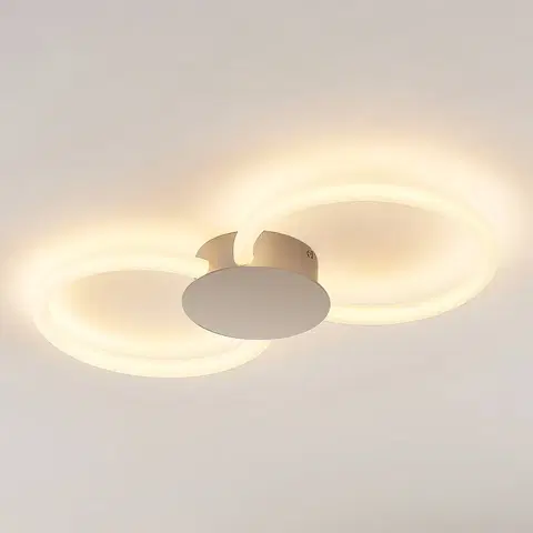 Stropní svítidla Lucande Lucande Clasa LED stropní světlo, dvoužárovkové